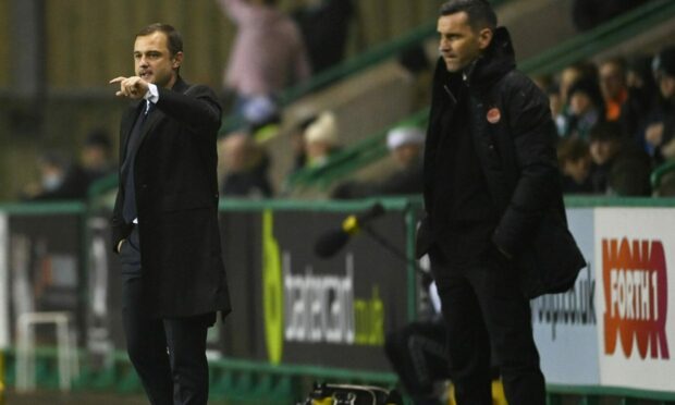 New Hibernian manager Shaun Maloney and Aberdeen boss  Stephen Glass.