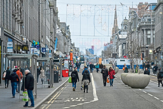 Union Street in Aberdeen.