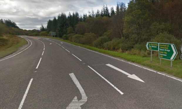 Officers are appealing for information after the crash happened just north of the Nevis range junction.