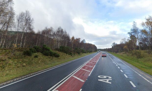 The crash took place on the A9 near the A95 junction. Photo: Google Maps.