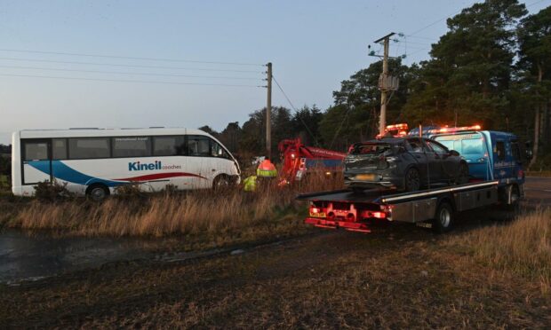 Vehicles being recovered from the scene. Photo: Jason Hedges/DCT Media