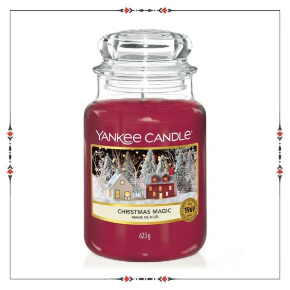 4. Set the scene with a festive candle: Christmas Magic candle, £24.99 (Yankee Candle)