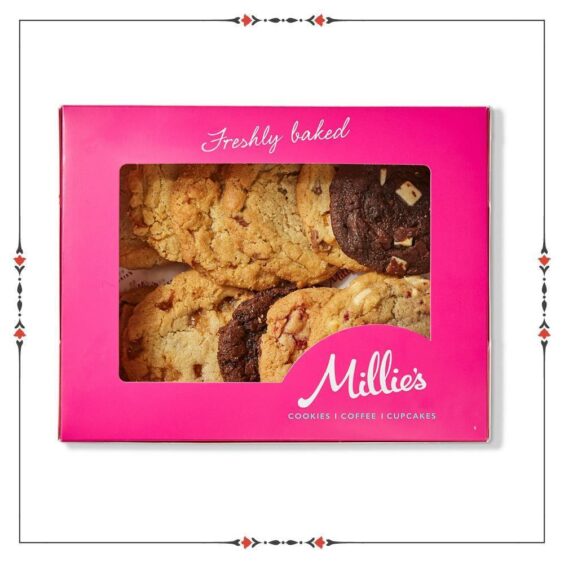 7. Don’t forget about snacks: Pick & Mix Cookie Box of 24, £13.00 (Millie’s Cookie’s)