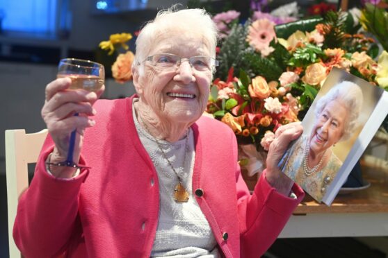 Mina Lownie, from Banff, is celebrating her 100th birthday today. Picture by Chris Sumner