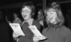 Carol singers giving it their all at the Evening Express Christmas Concert back in 1977.