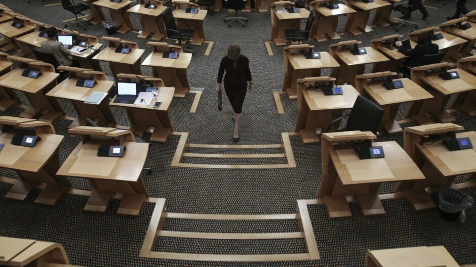 First Minister Nicola Sturgeon will deliver a Covid-19 update PIC: PA