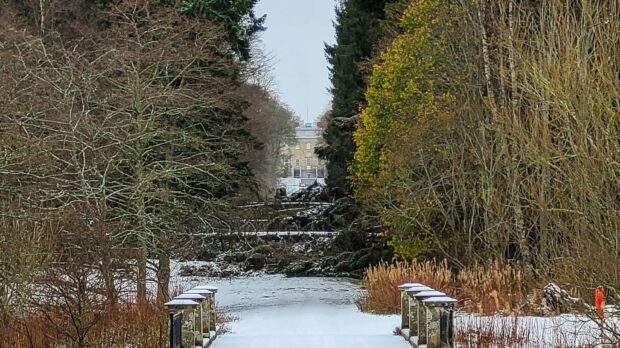 Haddo Country Park remains shut due to the damage caused by Storm Arwen. Supplied by John Ferries/One Man and His Drone