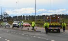 Police and paramedics have been called to the A92 following a two-vehicle crash near Portlethen.