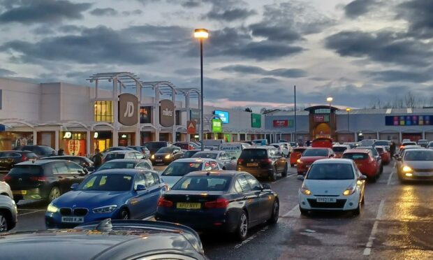 Monica Hunolt was stopped at Eastfield Retail Park in Inverness. Image: DC Thomson