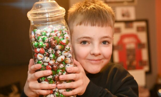 Colt Strachan (8) of Rothienorman, Inverurie, has raised £500 for Abernecessities after watching their campaign advert.  
 Paul Glendell