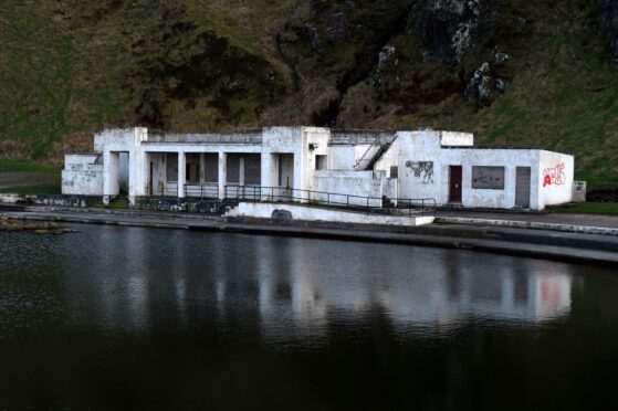 The old lido pavillion building at Tarlair. Picture by Kenny Elrick.