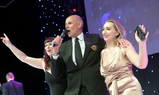 The cHeRries Awards 2019 at the AECC. Jason Mohammad sings at the end of the night.