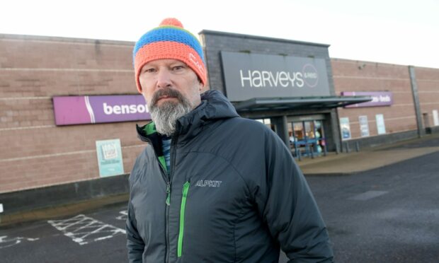 Duncan McCallum of The Ledge who are hoping to take over the current Harveys store on Telford Street