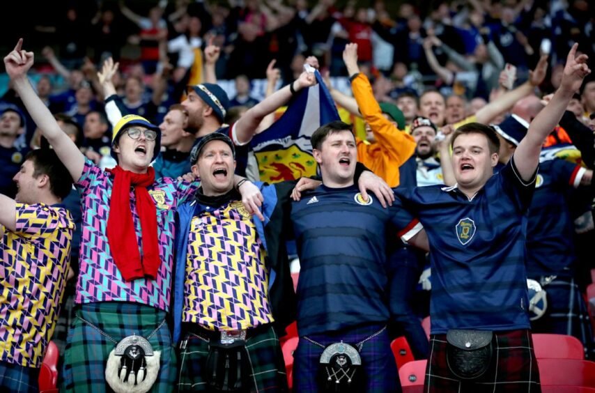 Scotland fans.