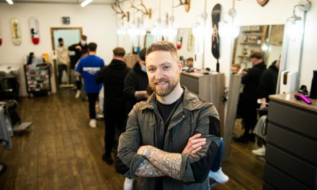 Andy Tough is the owner of The 33rd barber shop in George Street, Aberdeen.