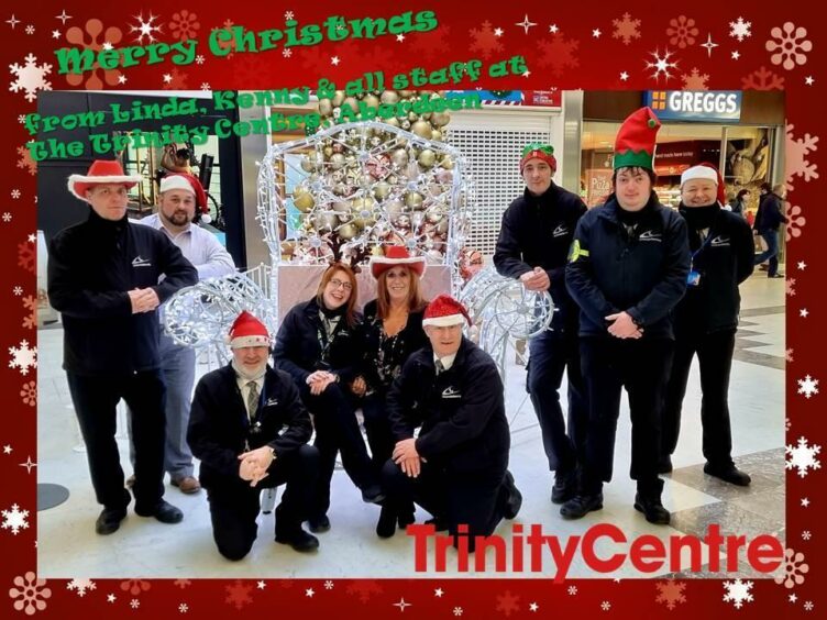 Trinity Centre staff ready for Christmas