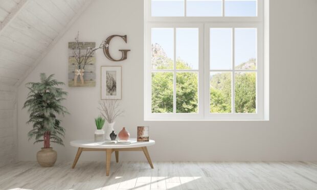Let in as much daylight as possible by removing any obstructions from around the windows.