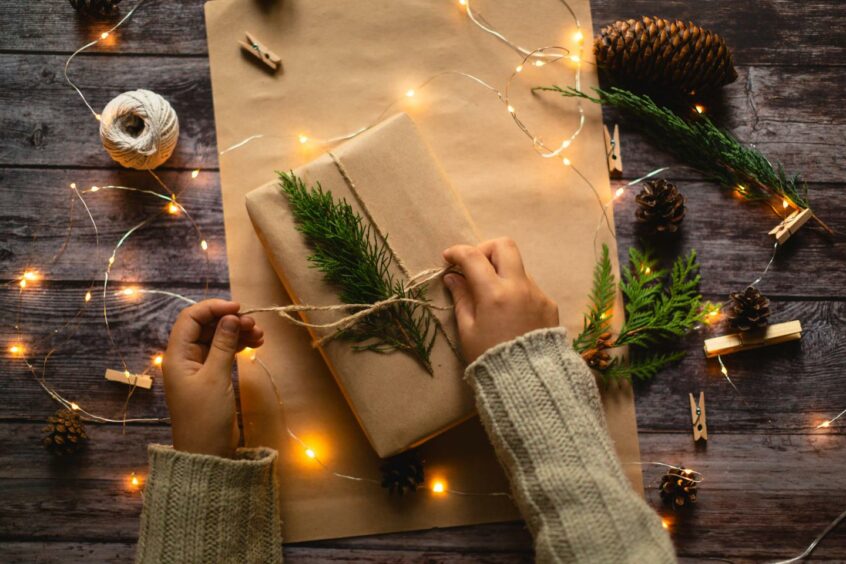 Have a more eco-friendly christmas by using recycleable wrapping paper.