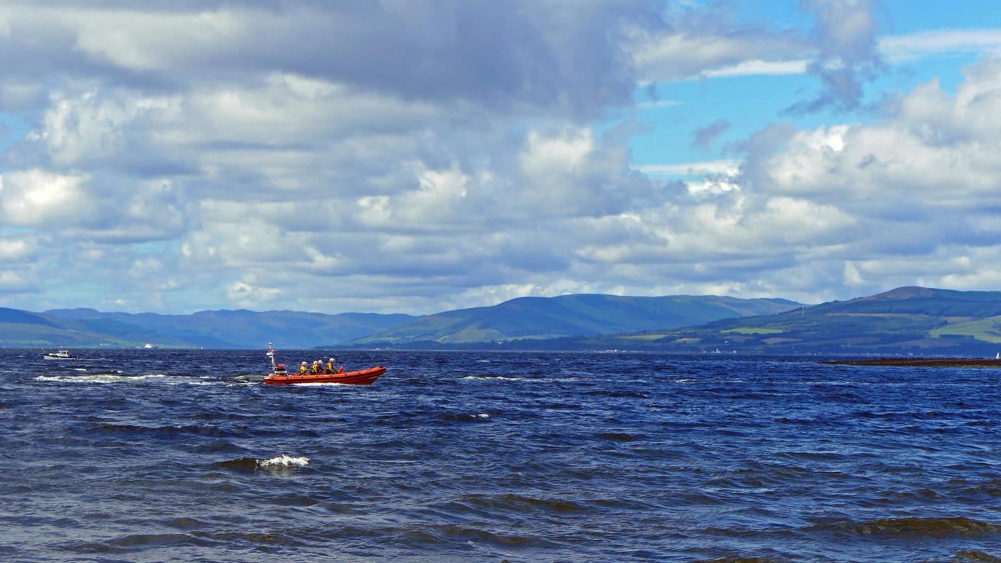 RNLI lifeboat in Scottish waters