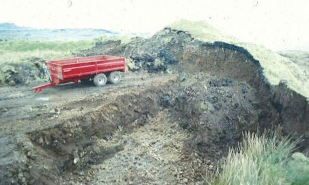 Damage to Upper Tote Cairn in the north of Skye. Image supplied by Crown Office.