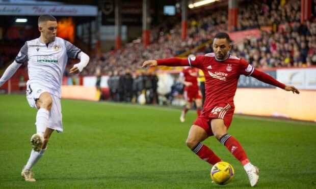 Aberdeen's Funso-King Ojo (16) during the Scottish Cup match against Edinburgh City.