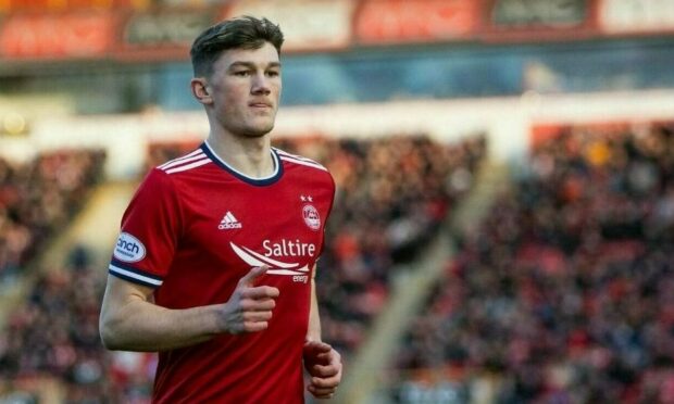 Former Aberdeen player Calvin Ramsay in his time with the Dons.