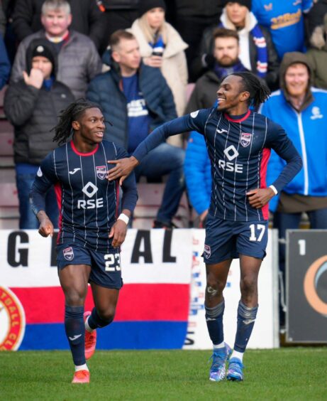 Regan Charles-Cook (right) and Joseph Hungbo have moved on from Ross County.