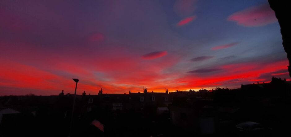 Sunrise in Elgin. Picture by David Mackay