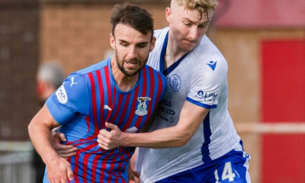 Sean Welsh in action for Caley Thistle.