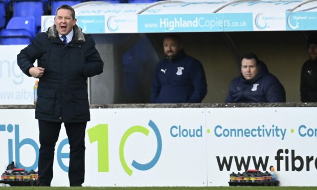 Caley Thistle head coach Billy Dodds.