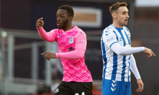 Austin Samuels made his debut for Caley Thistle at Rugby Park.