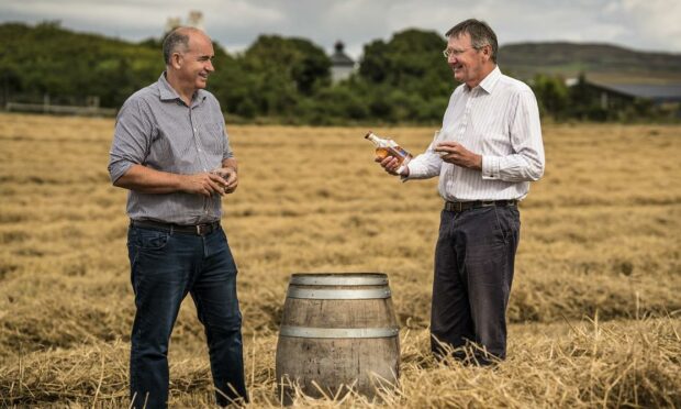 L to R: Islay Heads, general manager, and Anthony Wills, managing director and master distiller, Kilchoman Distillery.