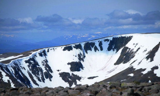 Justina Kolberg sheltered for the night at Ben Macdui.