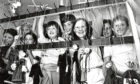 1990 - It was puppet showtime for these youngsters 
as a week-long workshop for marionette 
building at the Arts Centre came to an end