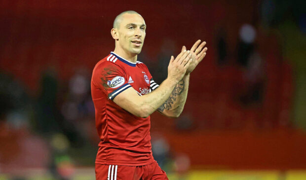 Scott Brown in action for Aberdeen last season.