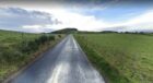 The crash happened on the B993 near Monymusk.