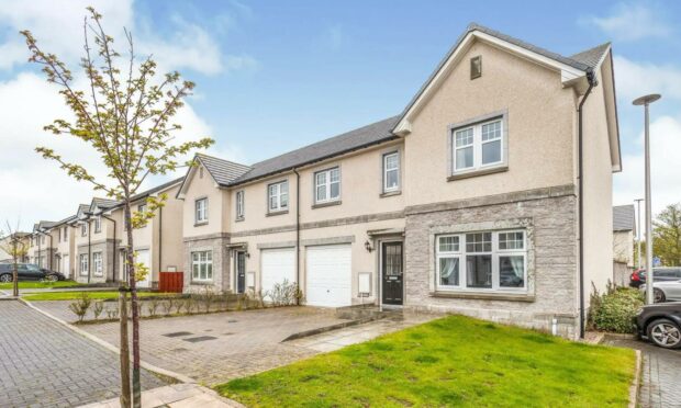 Home sweet home: This semi-detached four-bedroom home is immaculate throughout.