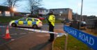 Police at the scene of one of the attacks in Balnagask Road in January last year. Image: DC Thomson