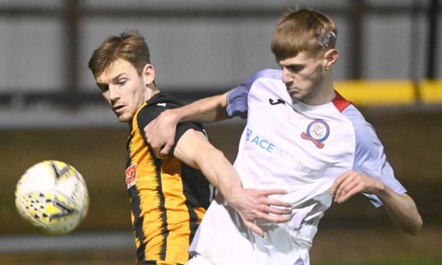 Andrew Watt, right, has enjoyed working with new Turriff United manager Warren Cummings