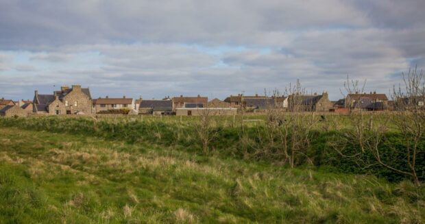 The village of Cairnbulg, near Fraserburgh.