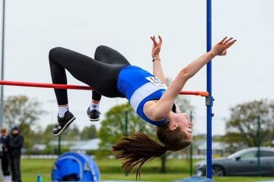 Aberdeenshire high jumper Claire McGarvey.