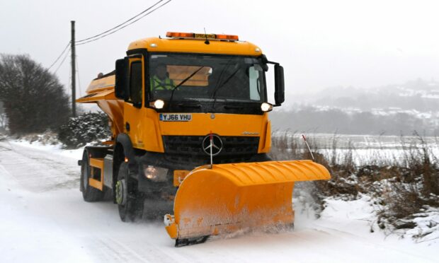 Gritters will be out in force across Aberdeen and Aberdeenshire this evening. Image: DC Thomson.