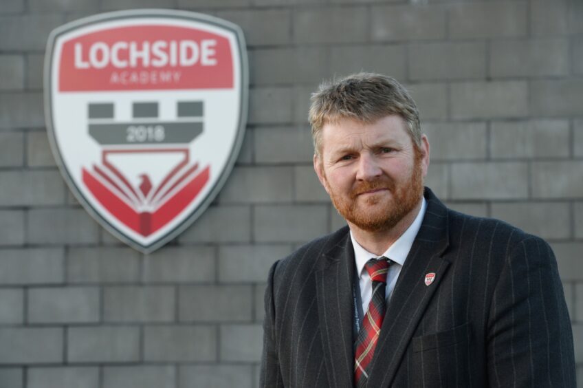Mr Hendry in his former position at Lochside Academy