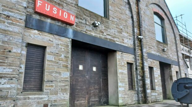 The front door of Fusion nightclub on Ayre Road, Kirkwall. Image: Andrew Stewart / DC Thomson