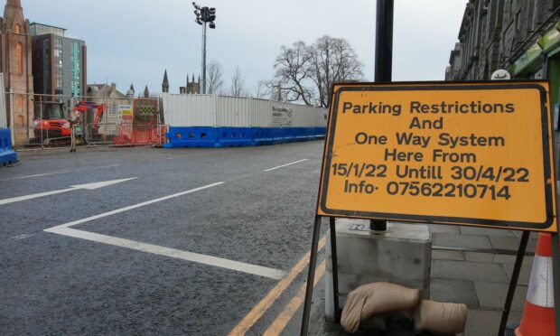 Union Terrace back to be made one way road again until end of April 2022 

Picture by Katherine Ferries