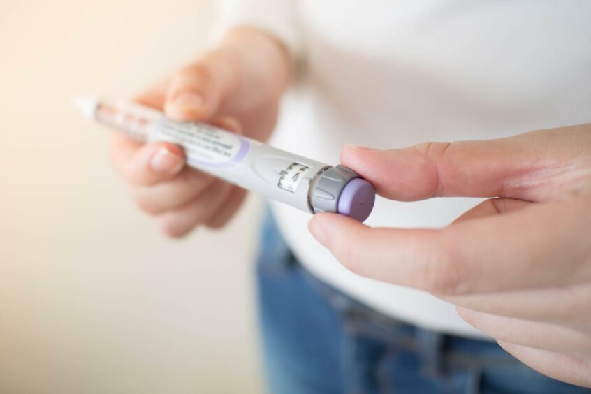 An insulin pen used to administer insulin to the body