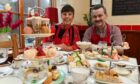 Lynne Gillan and her partner Malcolm Watson who own Nooks and Crannies, an award winning tearoom in Fraserburgh. Image: Kenny Elrick/DC Thomson