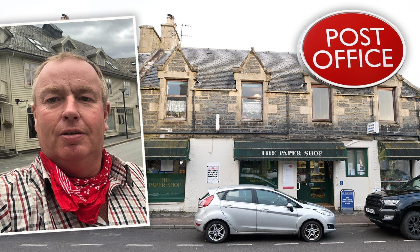 Ruaridh Ormiston is hopeful that someone will take on Kingussie's post office after The Paper Shop closes at the end of the month.