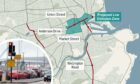 A map showing the planned low emission zone for Aberdeen, and some of the city's most-polluted streets according to data analysed by Friends of the Earth Scotland.