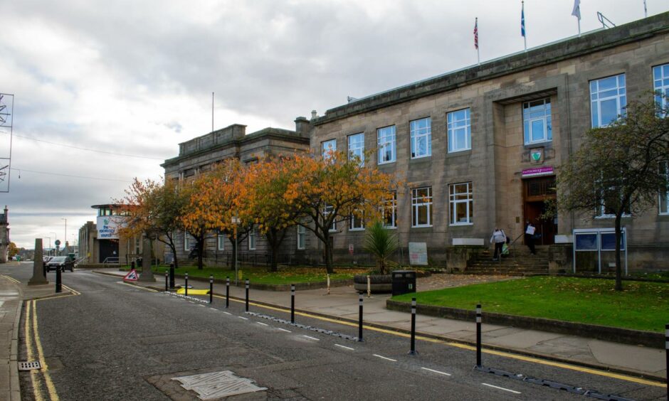 Exterior of Moray Council office, where permission was granted for 10 whisky warehouses in Rothes.